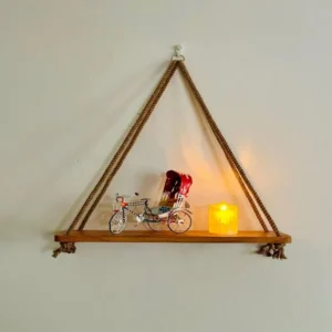 কাঠের ঝুলানো ওয়াল সেলফ